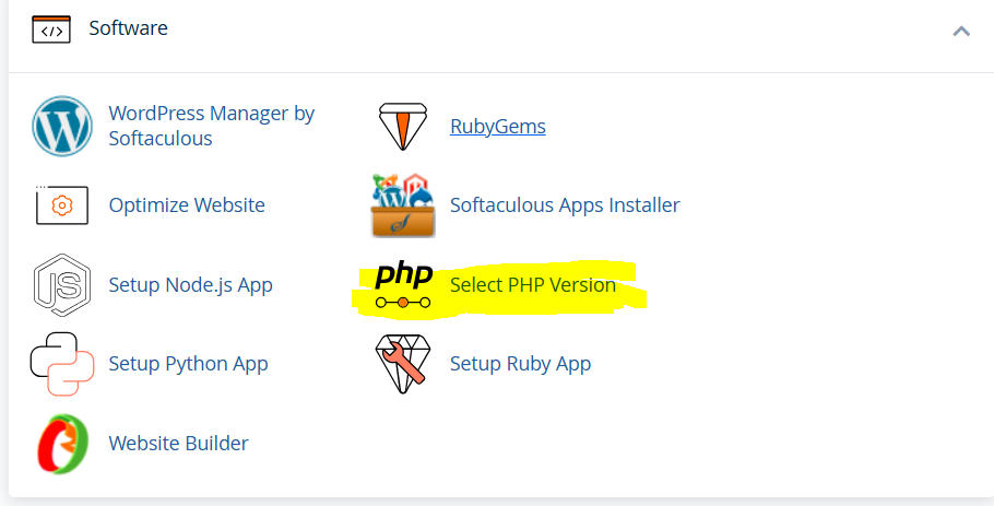 PHP version